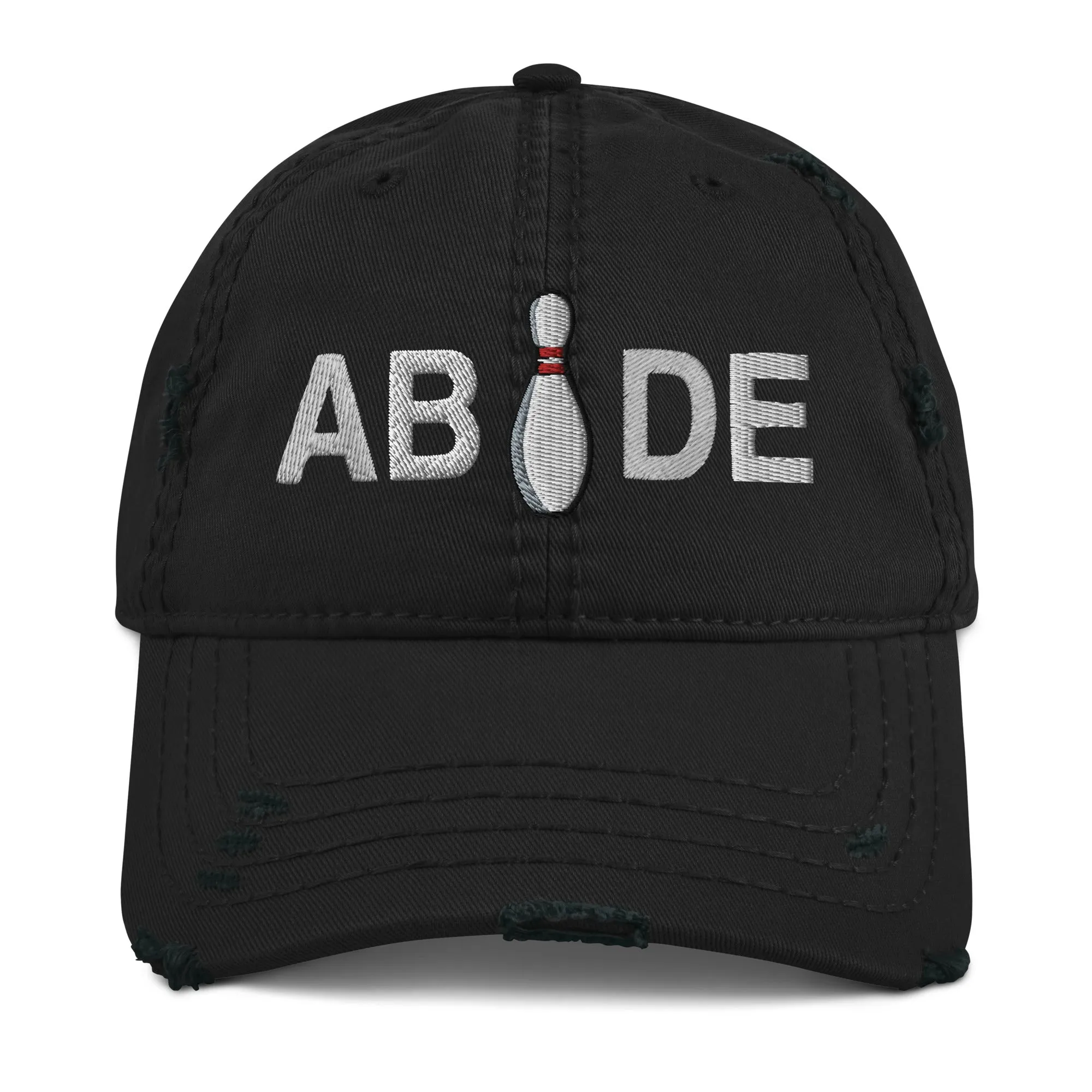 Abide Bowling Pin | Lebowski Distressed Dad Hat