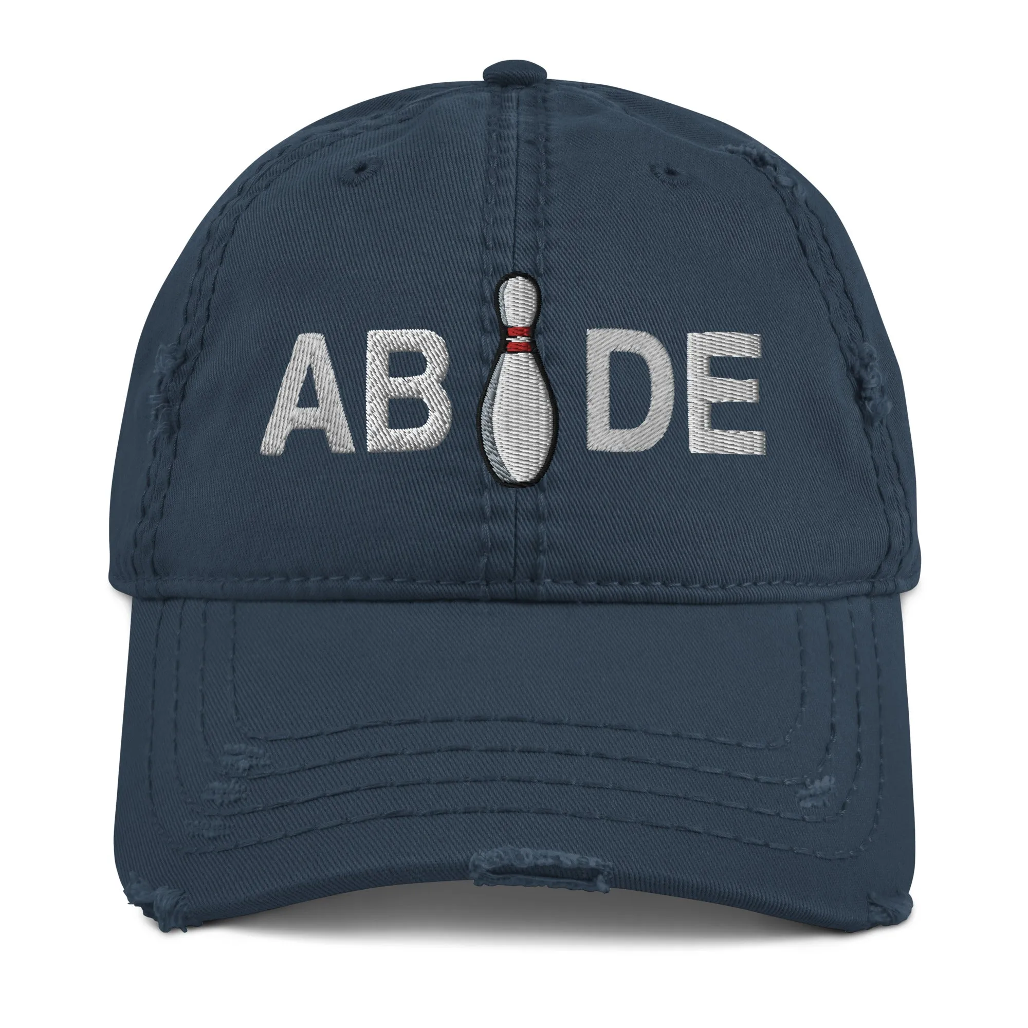 Abide Bowling Pin | Lebowski Distressed Dad Hat