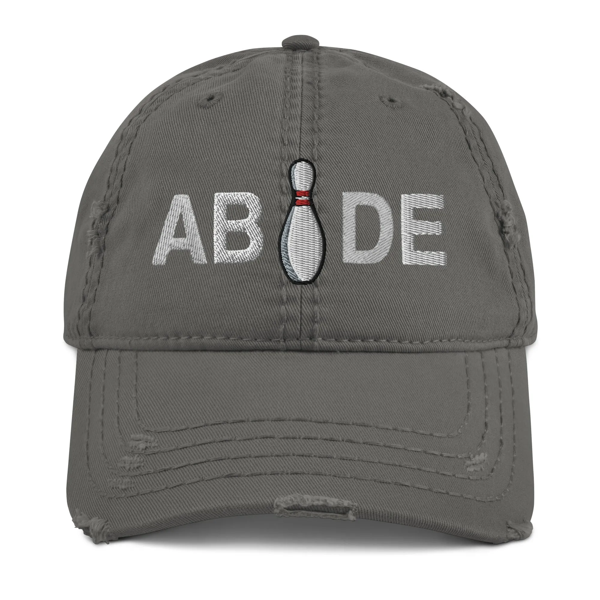 Abide Bowling Pin | Lebowski Distressed Dad Hat