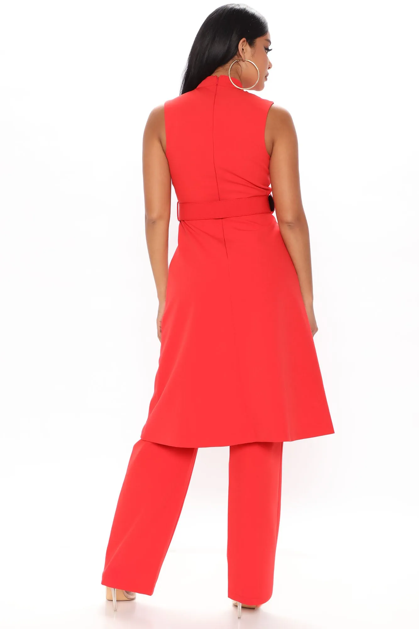 Always Professional Pant Set - Red