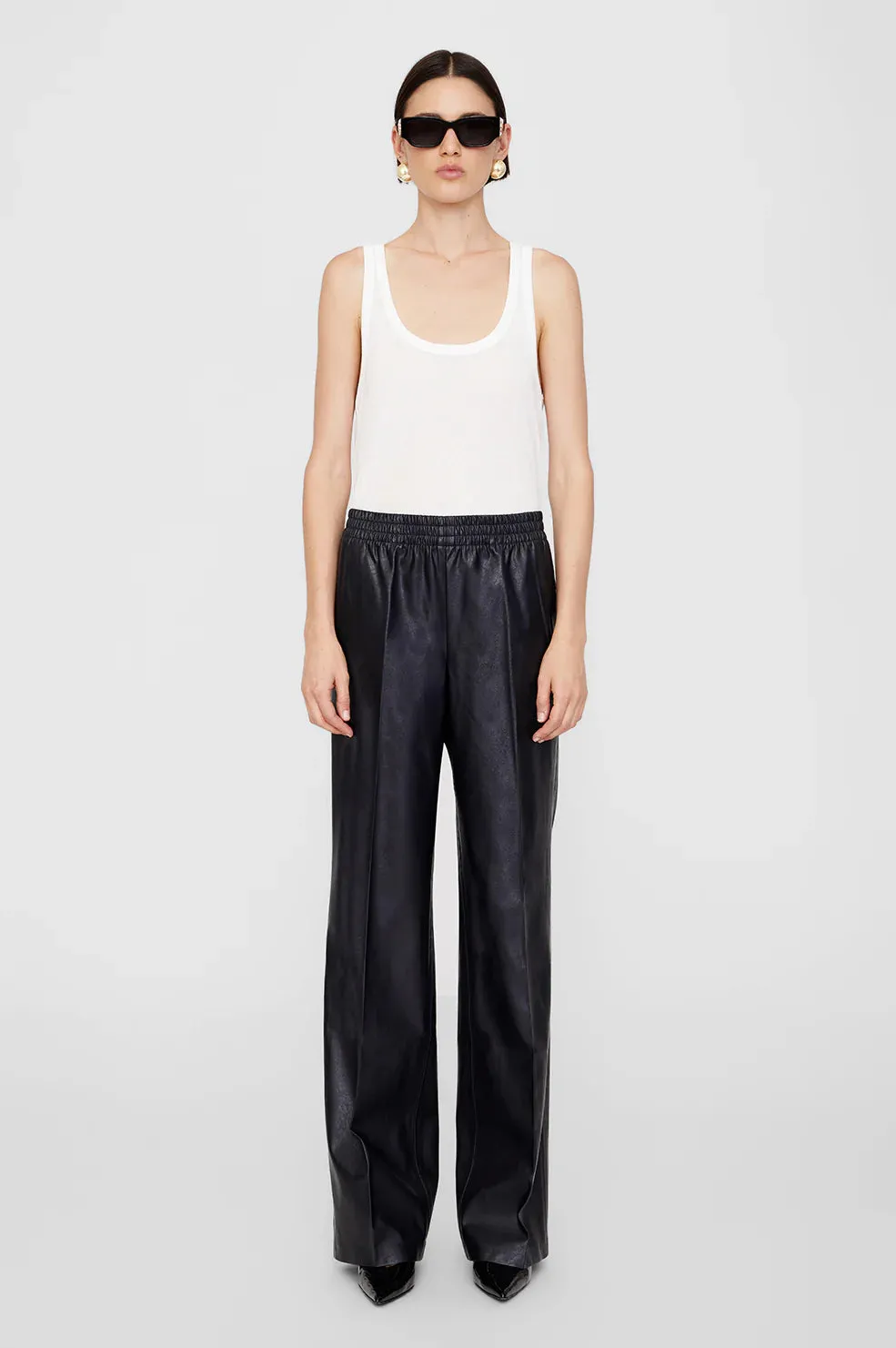 Anine Bing Soto Pant - Night Sky Vegan Leather