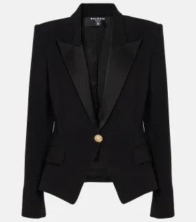 Balmain Single-breasted cr√É¬™pe blazer