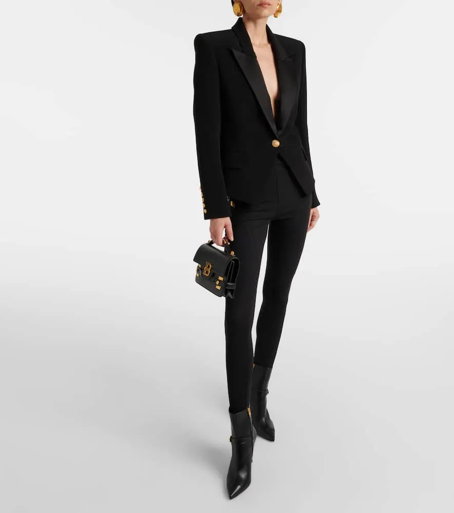 Balmain Single-breasted cr√É¬™pe blazer
