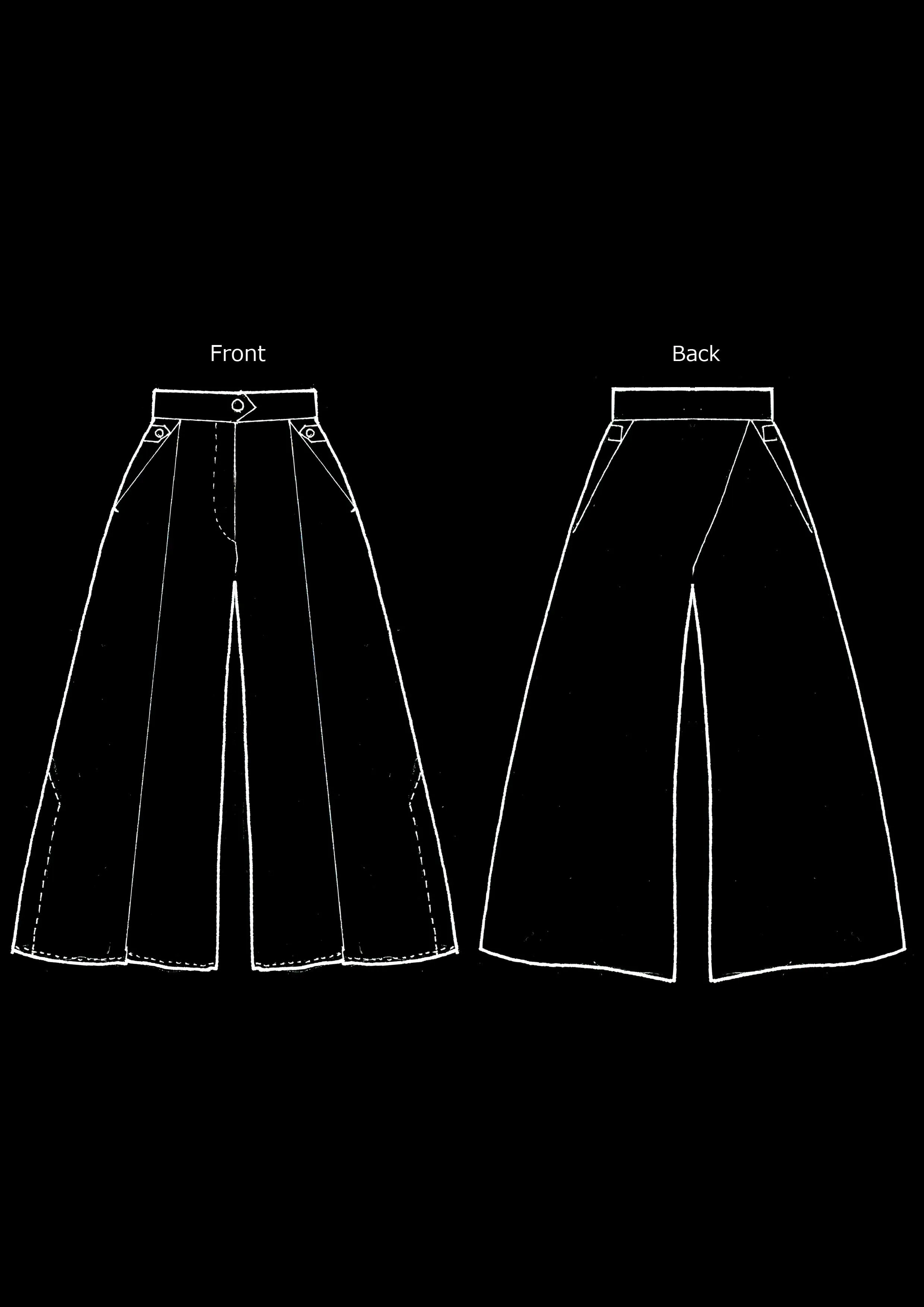 Black Flared Slacks  100% Virgin Wool, Tailored Fit