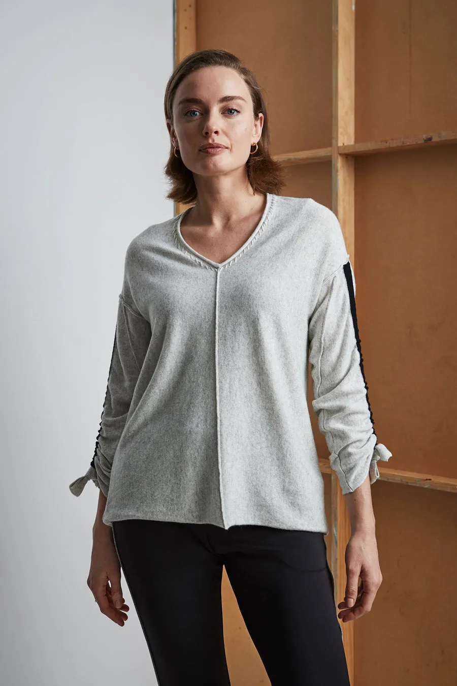 Brentwood Sweater - Silver Marl