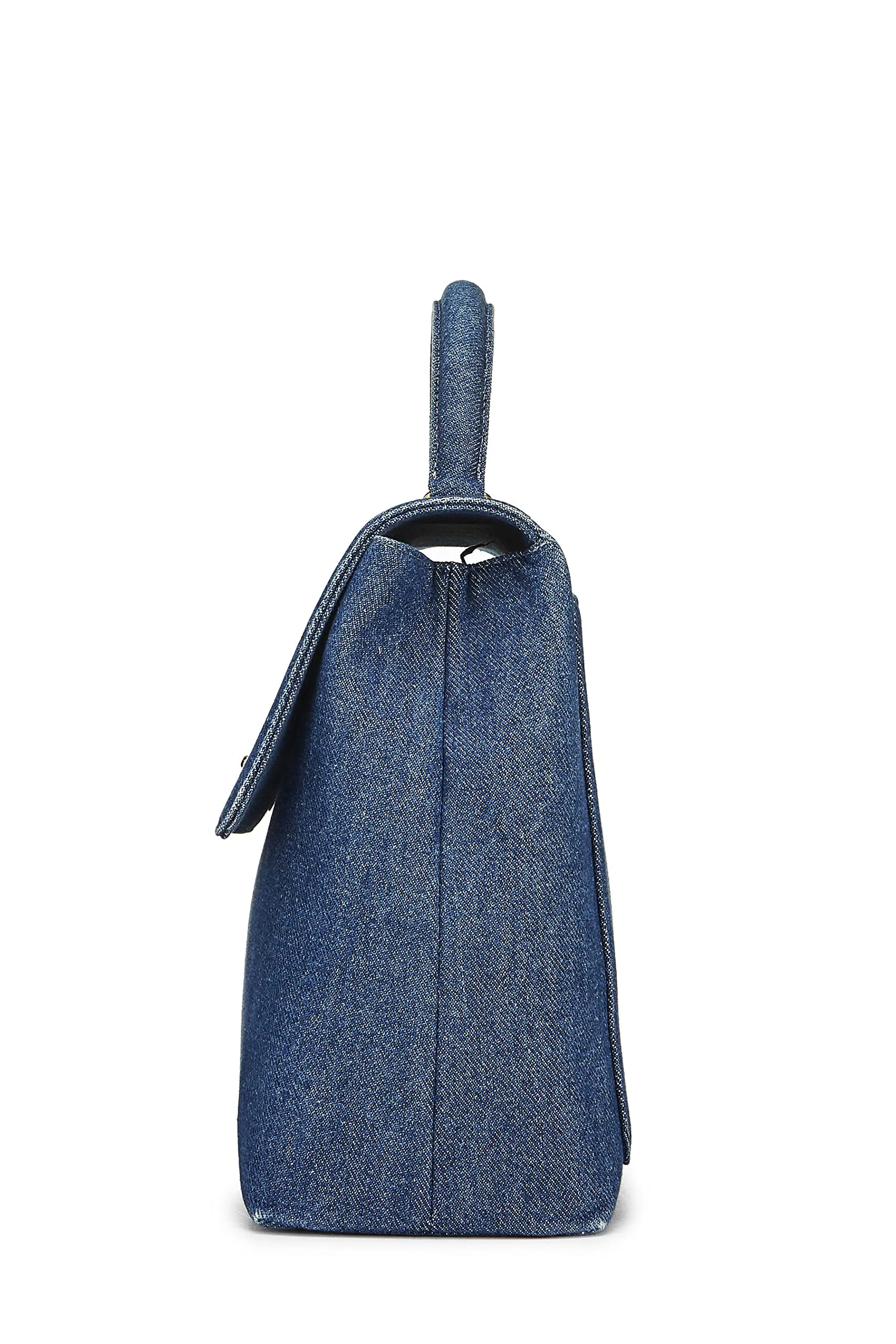 Chanel,  Blue Denim Kelly, Blue