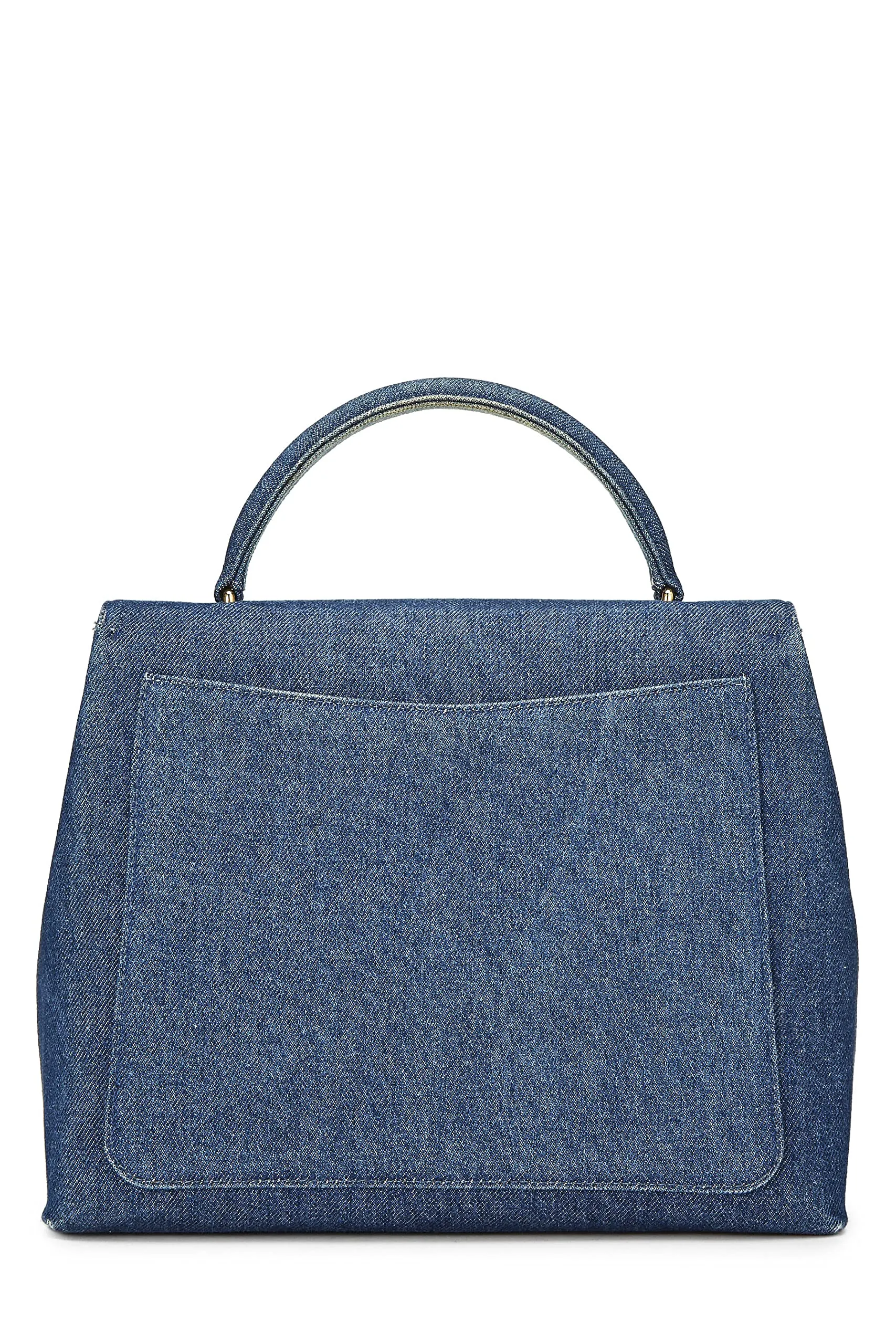 Chanel,  Blue Denim Kelly, Blue