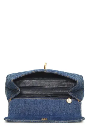 Chanel,  Blue Denim Kelly Small, Blue