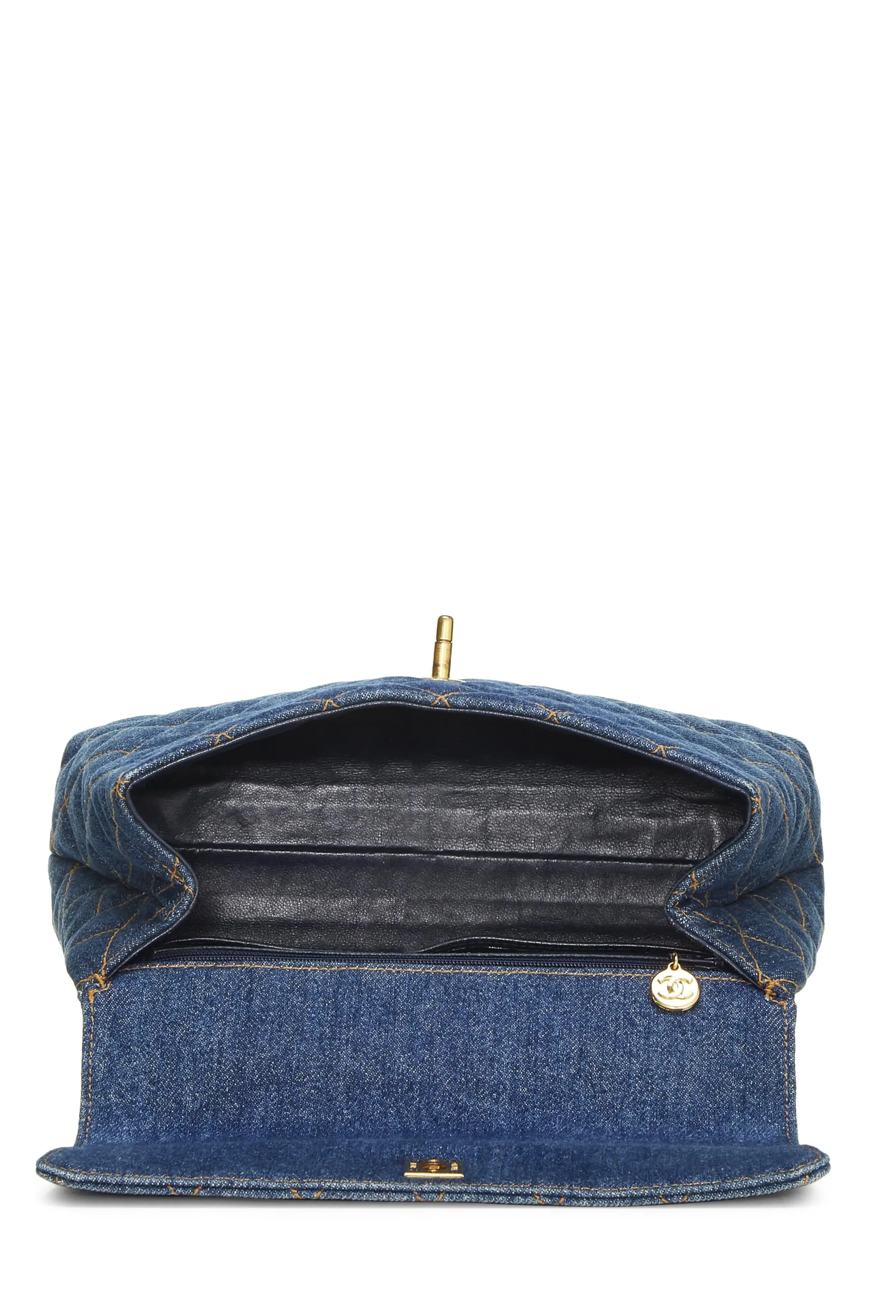 Chanel,  Blue Denim Kelly Small, Blue