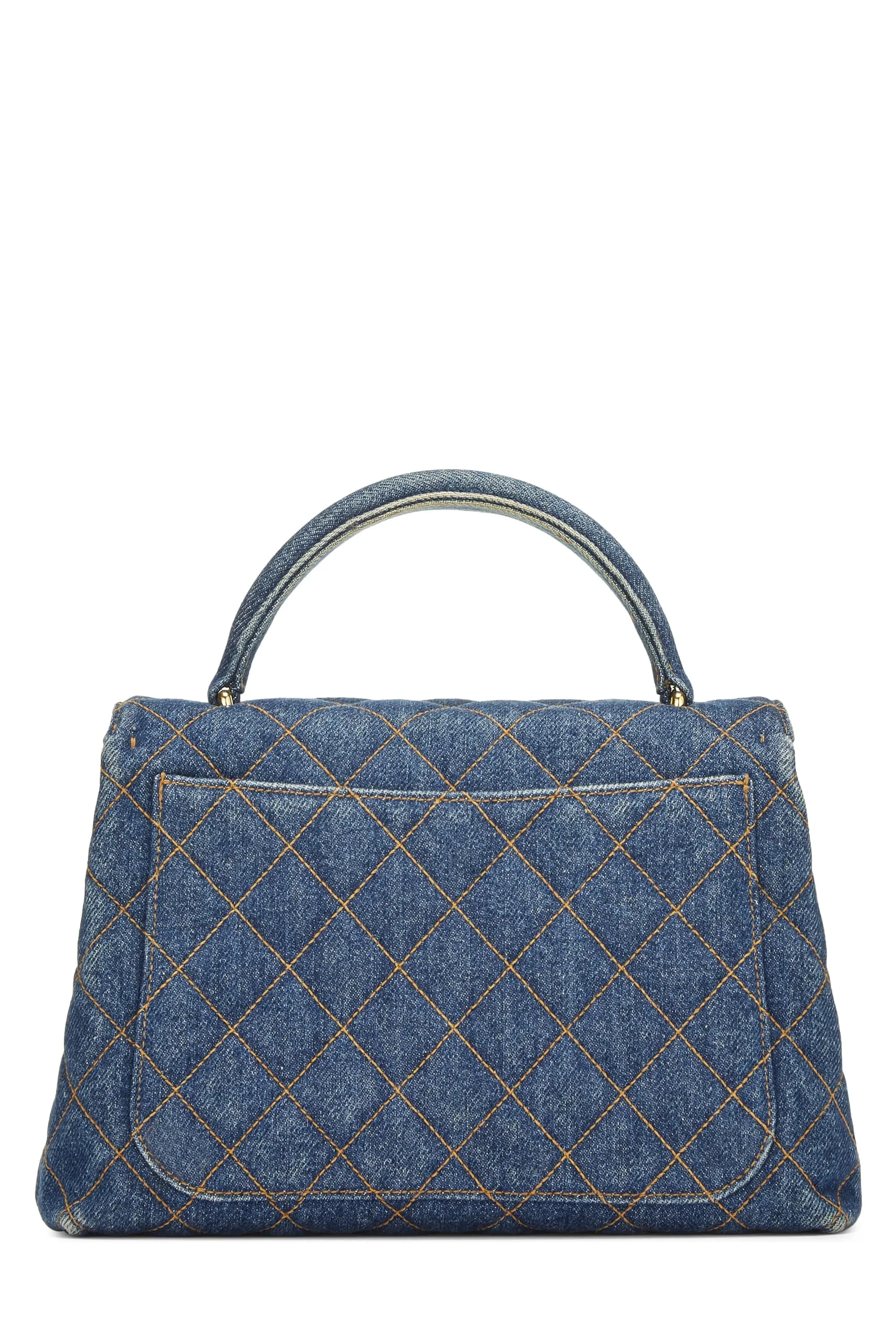 Chanel,  Blue Denim Kelly Small, Blue