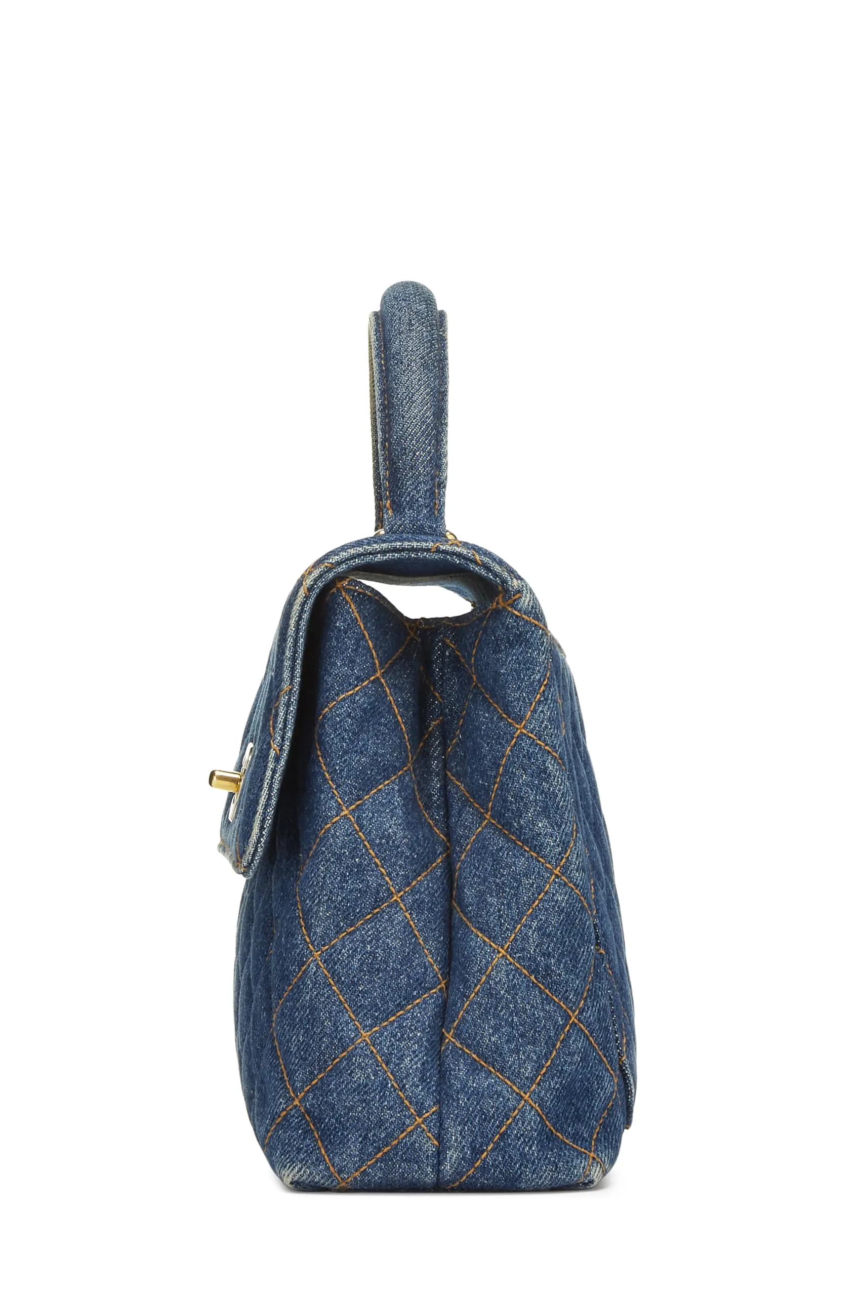 Chanel,  Blue Denim Kelly Small, Blue