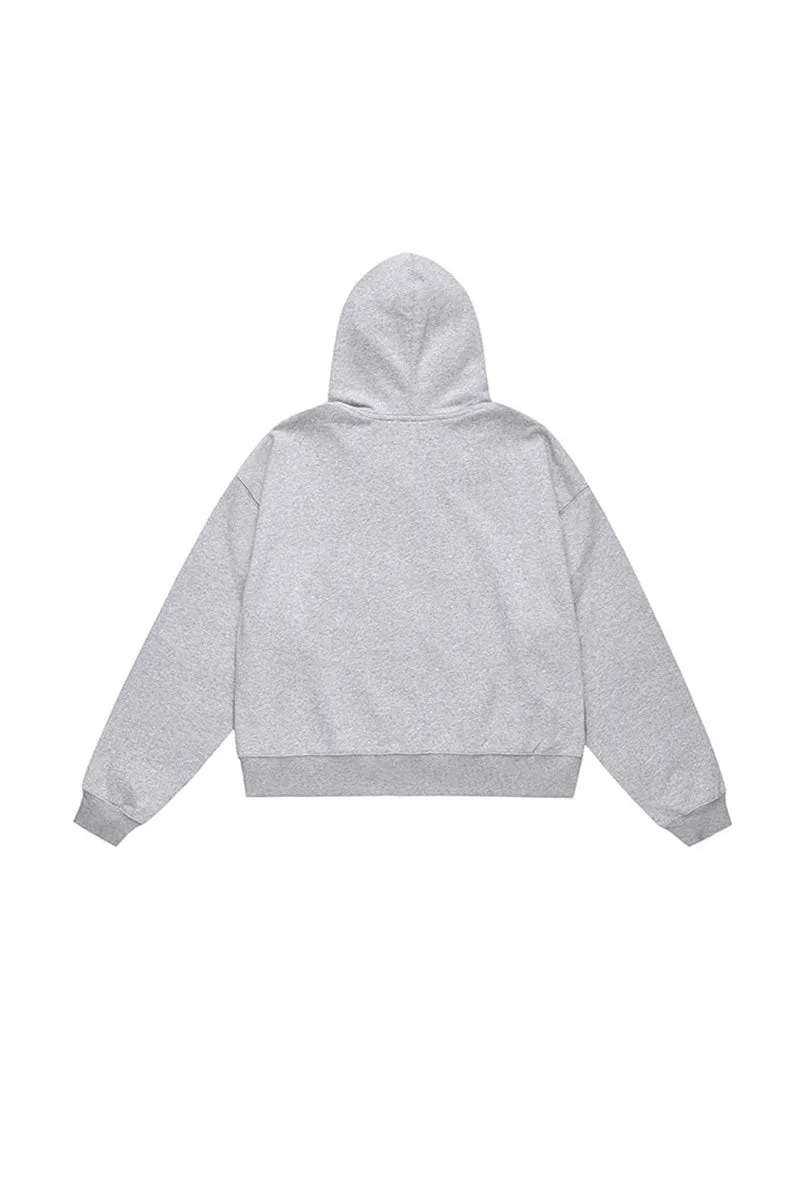 Classic Relaxed Fit Zip-Up Hoodie
