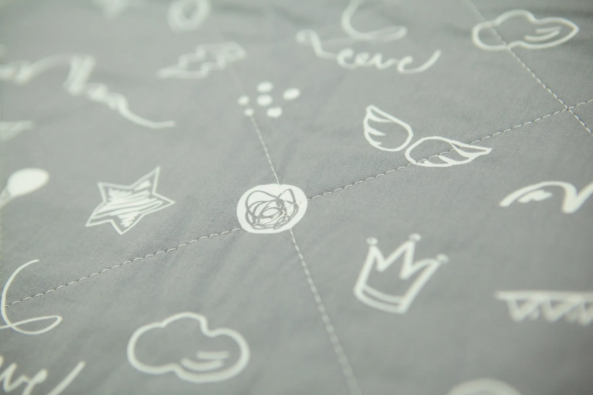 CorkiMat® COMFY - Love Gray Organic