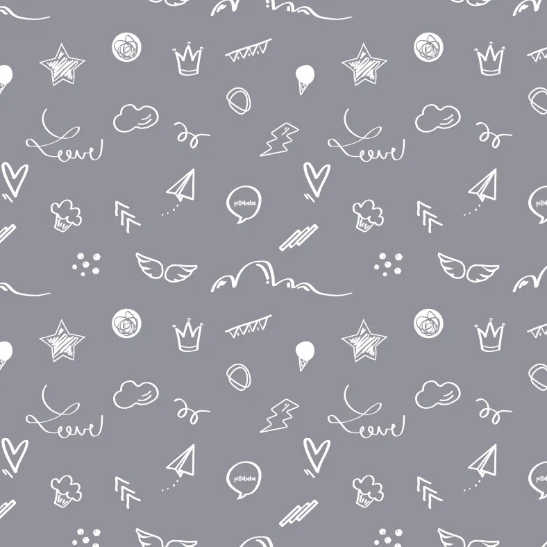 CorkiMat® COMFY - Love Gray Organic