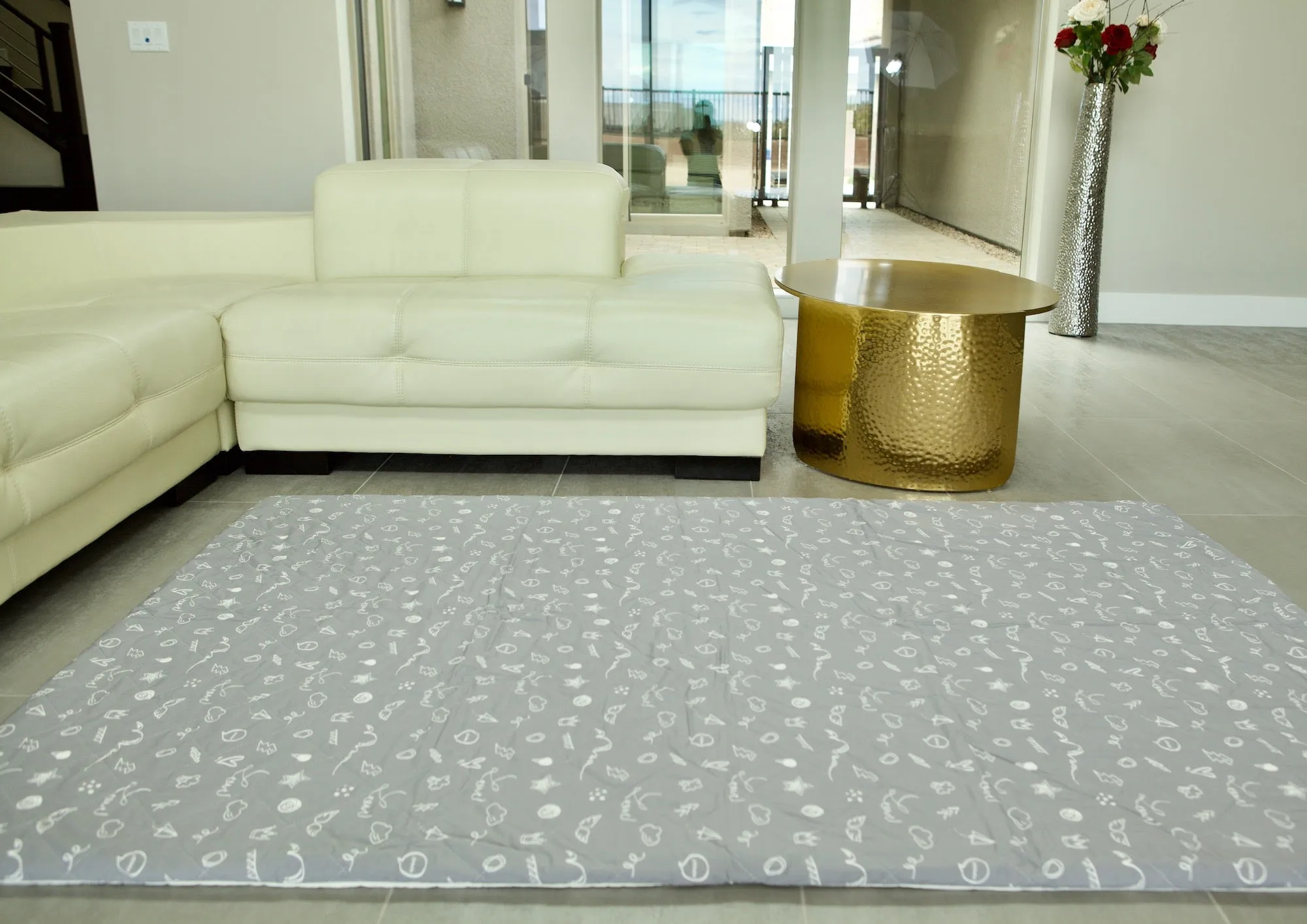 CorkiMat® COMFY - Love Gray Organic