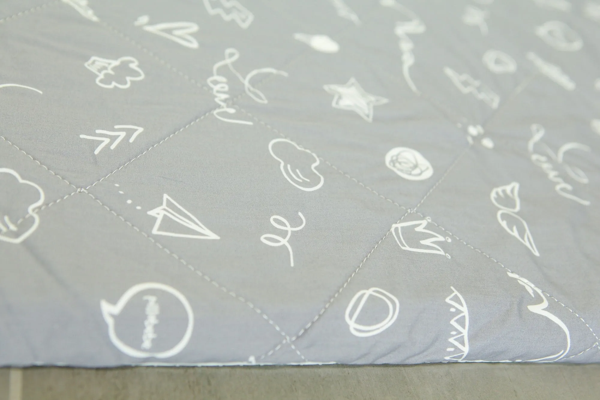 CorkiMat® COMFY - Love Gray Organic