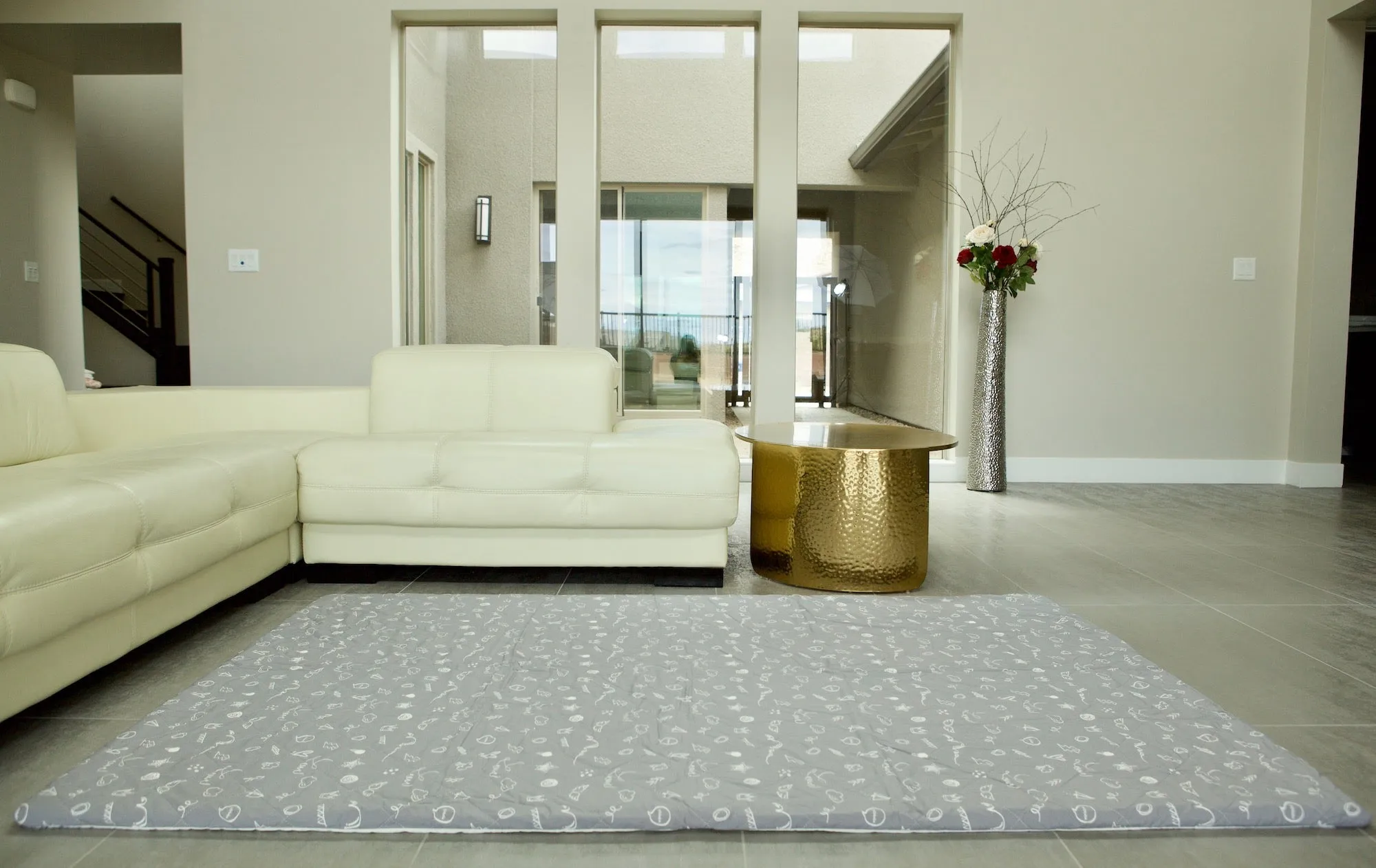 CorkiMat® COMFY - Love Gray Organic