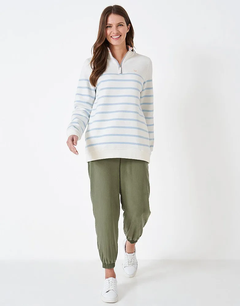 Crew Clothing Women's Relaxed Half Zip Sweatshirt