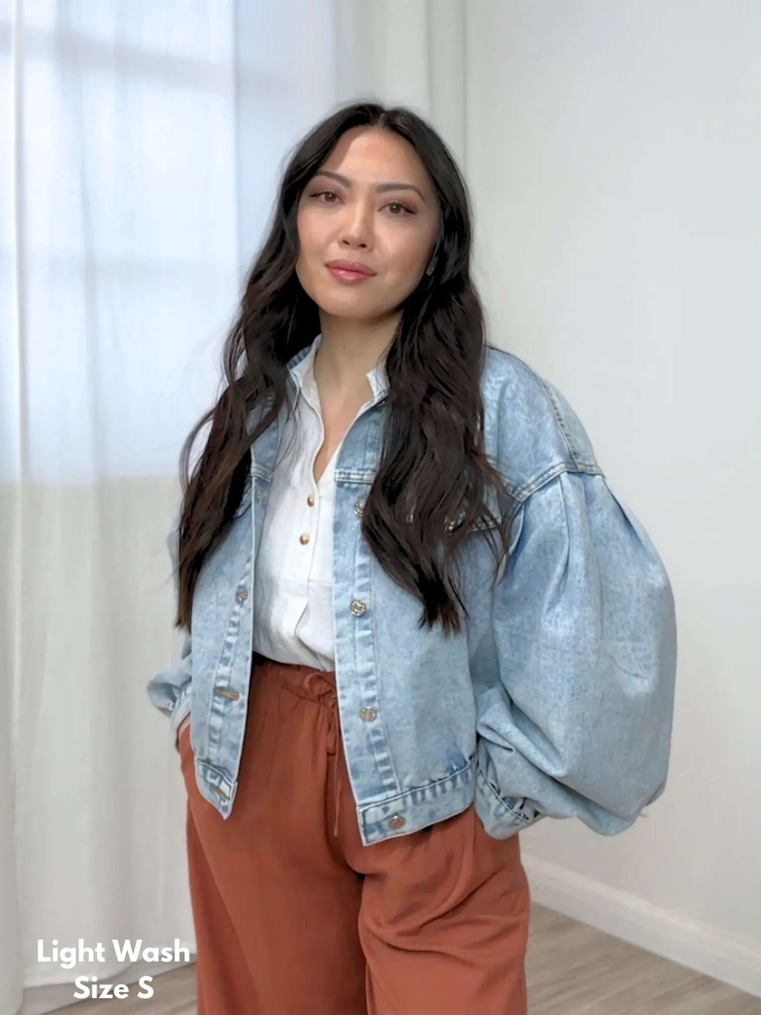 Darya Puff Sleeve Denim Jacket