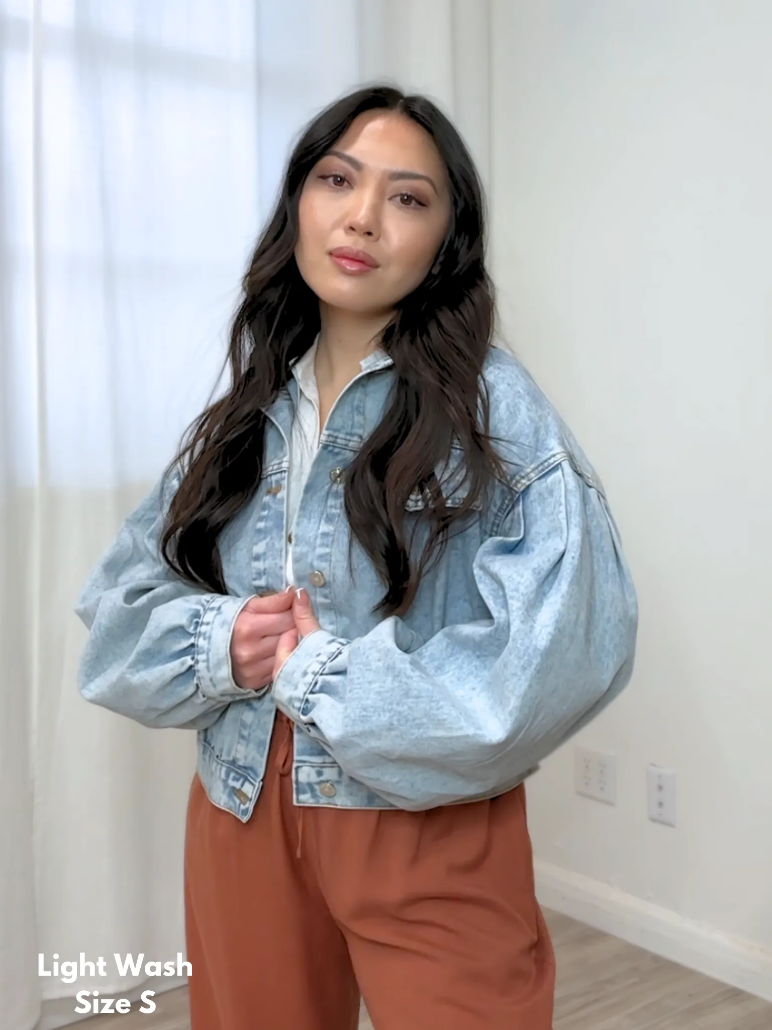 Darya Puff Sleeve Denim Jacket