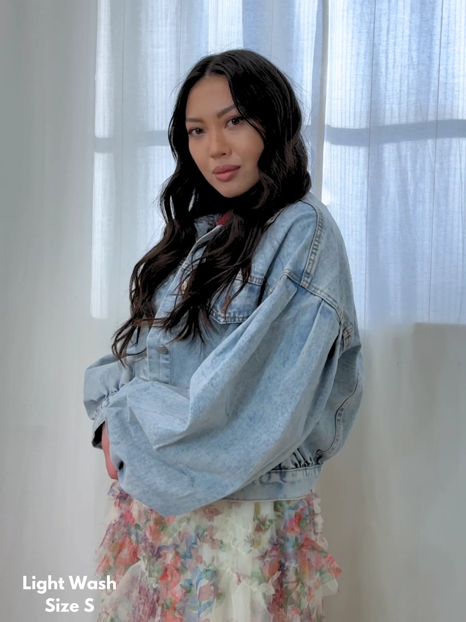 Darya Puff Sleeve Denim Jacket