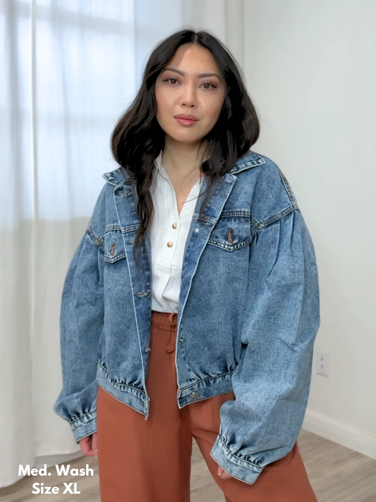 Darya Puff Sleeve Denim Jacket