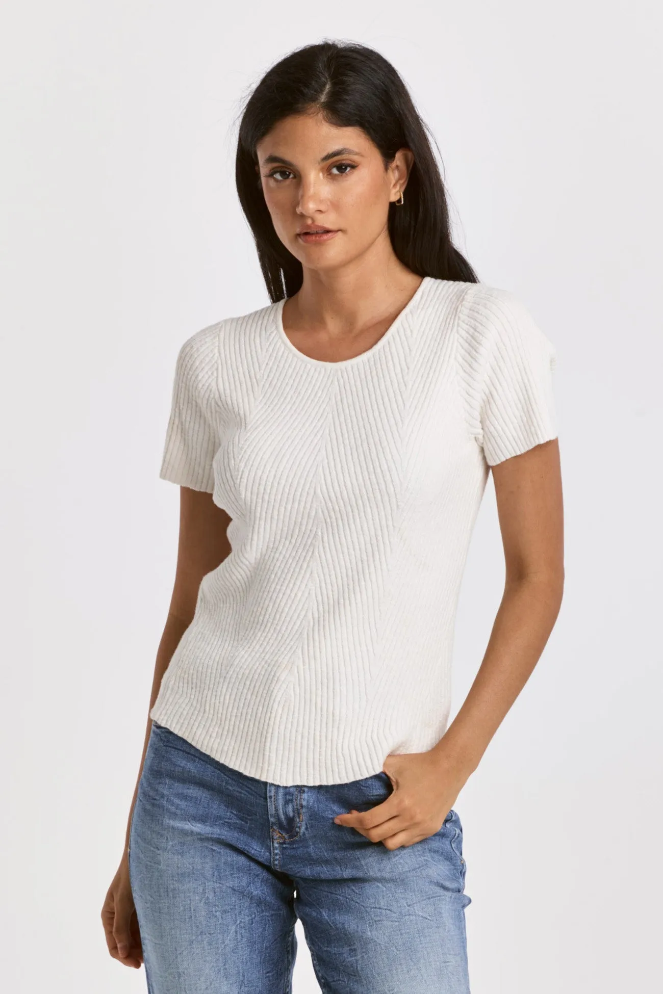 Elandra Crew Neck Top - FINAL SALE