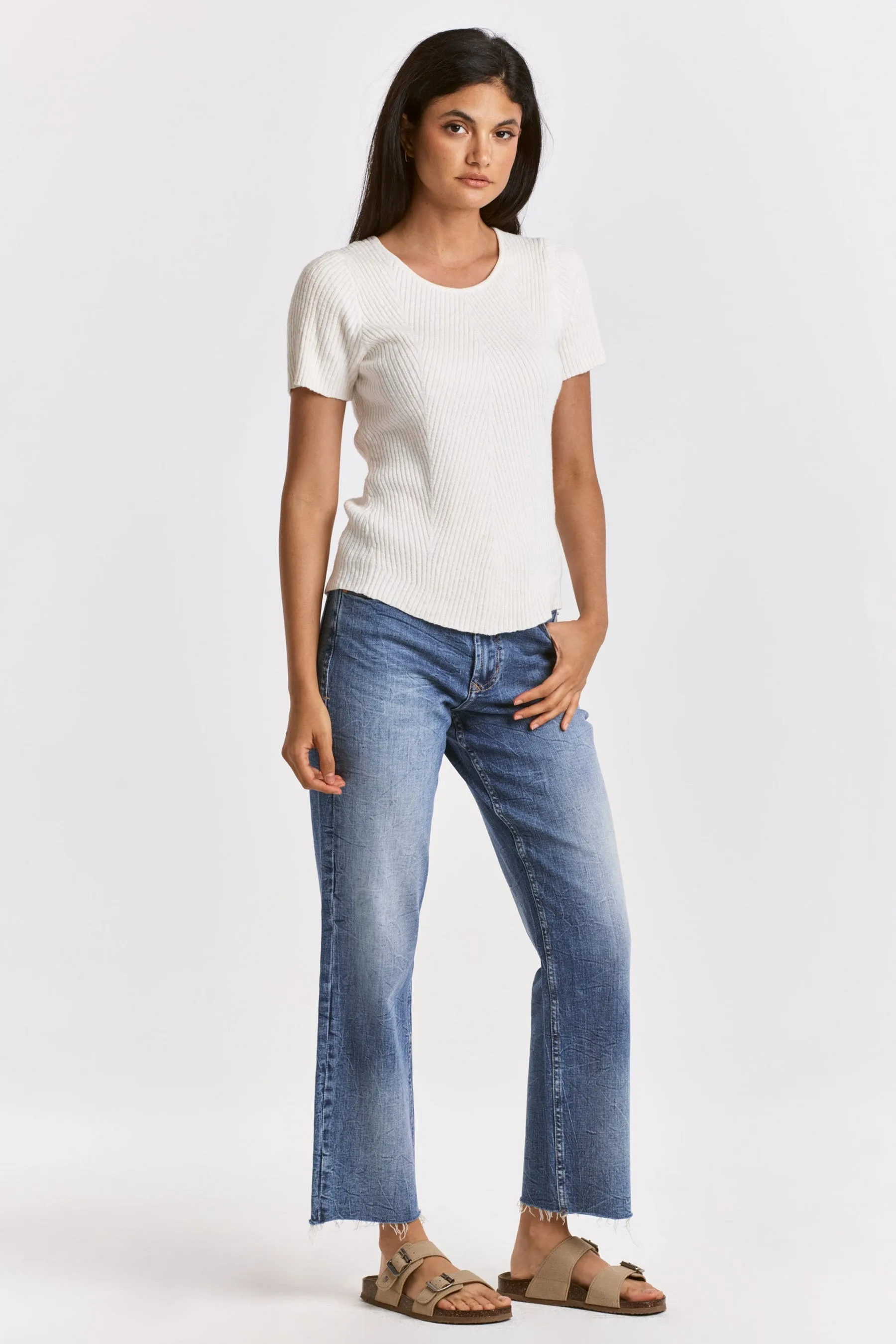 Elandra Crew Neck Top - FINAL SALE