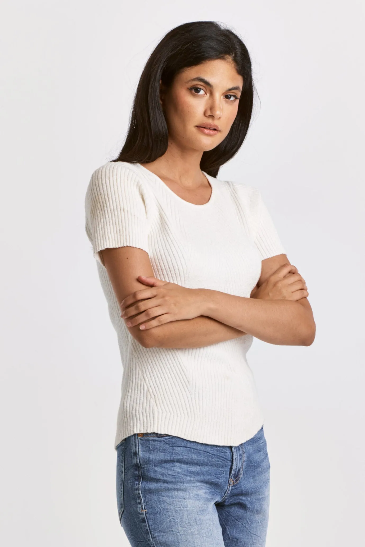 Elandra Crew Neck Top - FINAL SALE