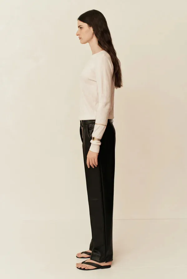 Esse Studios Classico Leather Trouser - Black