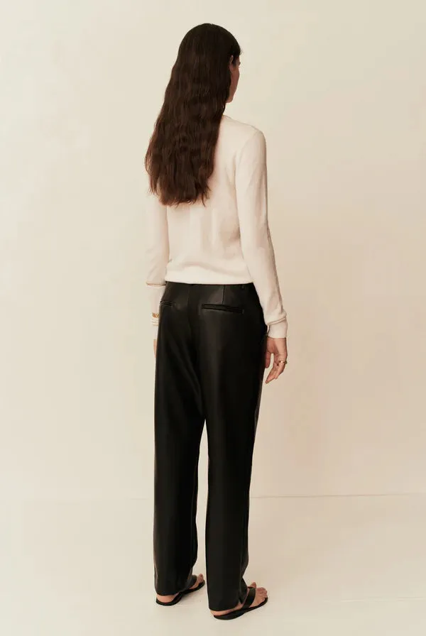 Esse Studios Classico Leather Trouser - Black