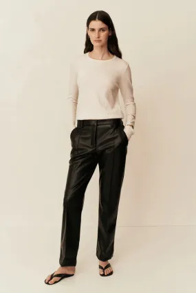 Esse Studios Classico Leather Trouser - Black