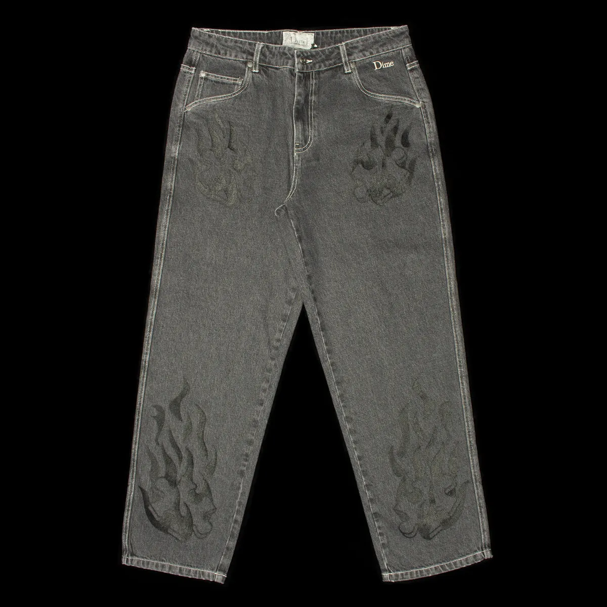 Flamepuzz Relaxed Denim Pant
