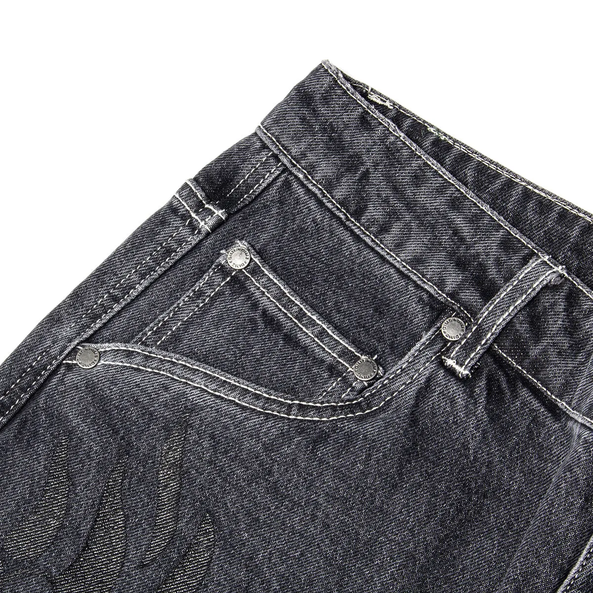 Flamepuzz Relaxed Denim Pant