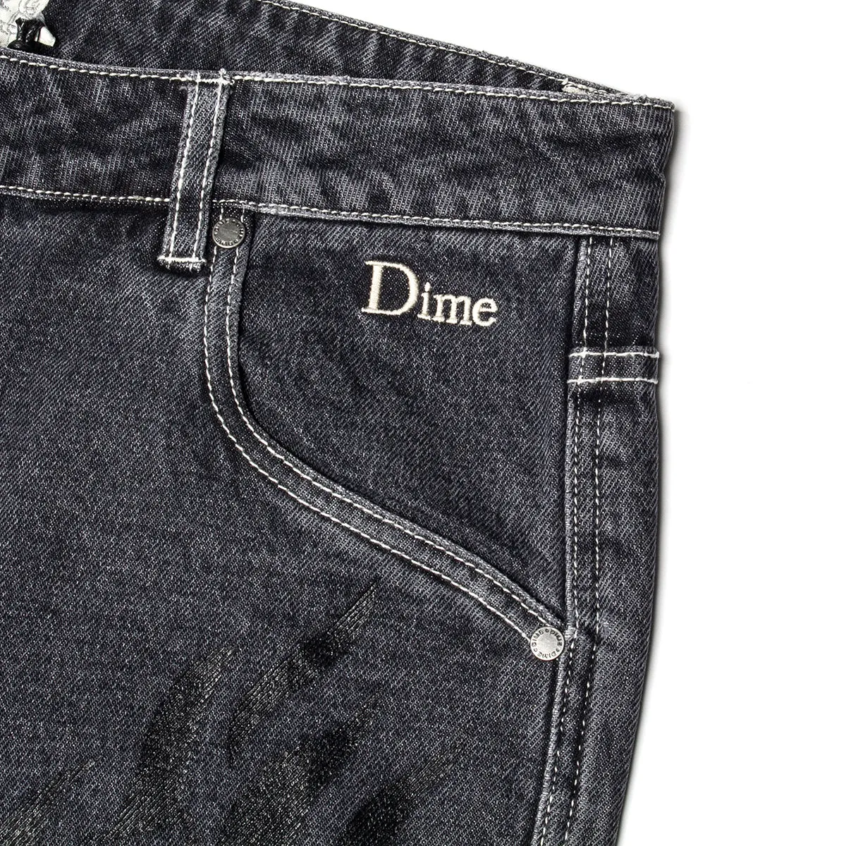 Flamepuzz Relaxed Denim Pant