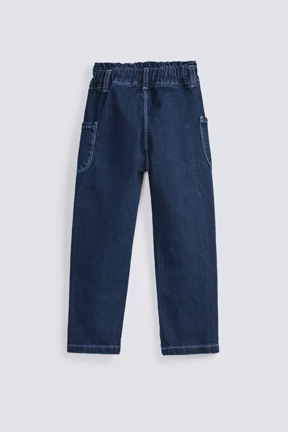 GIRLS EMBROIDERED LOOSE DENIM