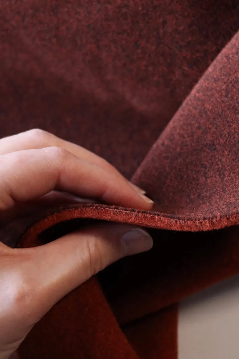 Heathered Russet Polartec Thermal Pro Double Sided Fleece
