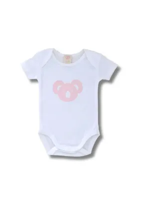 Pink Koala Short Sleeve Bodysuit