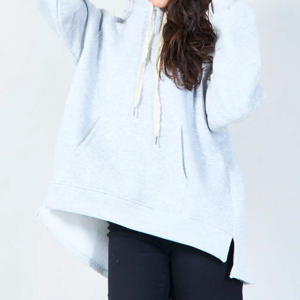 Relaxed hoodie with unique drawstring wholesale