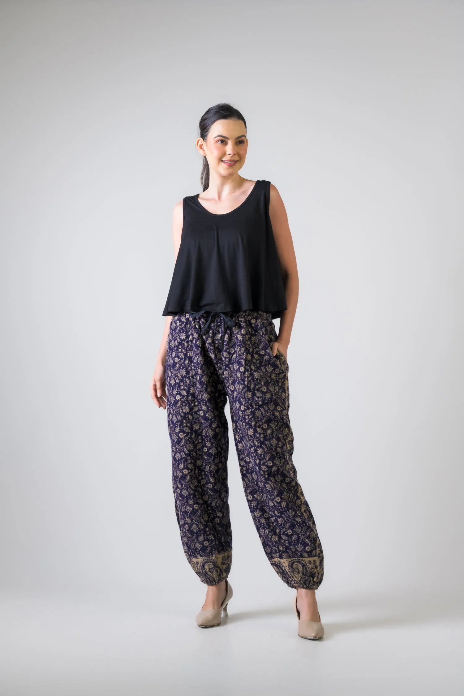 Rhea Playful Paisley Pants