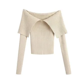 SHOULDERS KNIT SWEATER