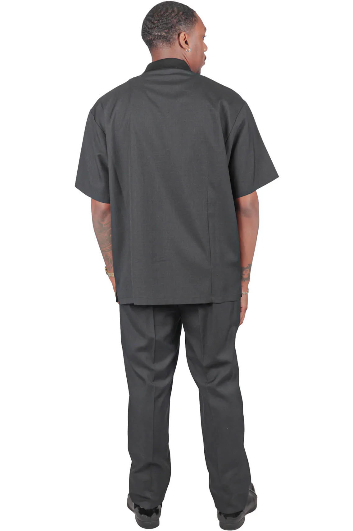 Solid Man 2 Piece Set , Black