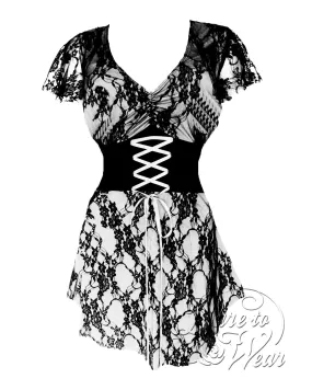 Sweetheart in White | Gothic Rococo French Maid Corset Top