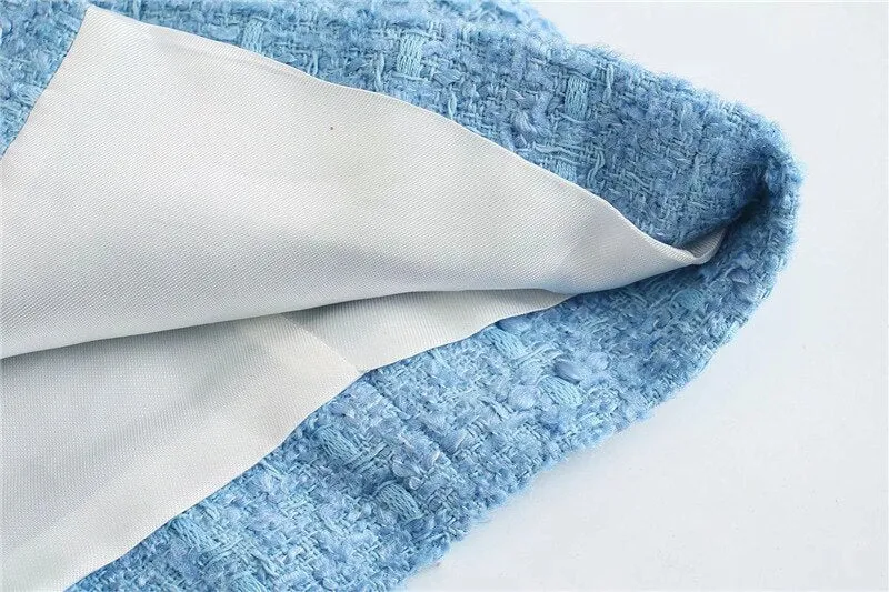 TEXTURED CROPPED BLAZER