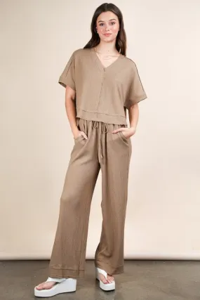 Textured Knit Casual Top