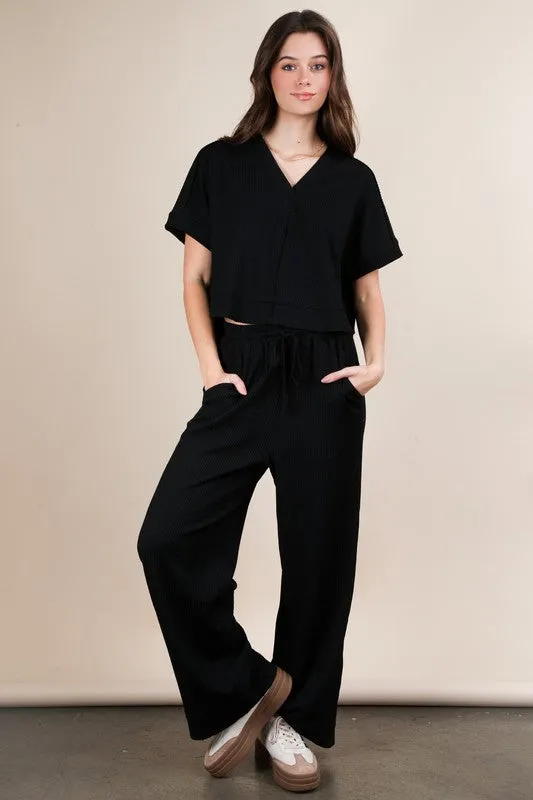 Textured Knit Casual Top