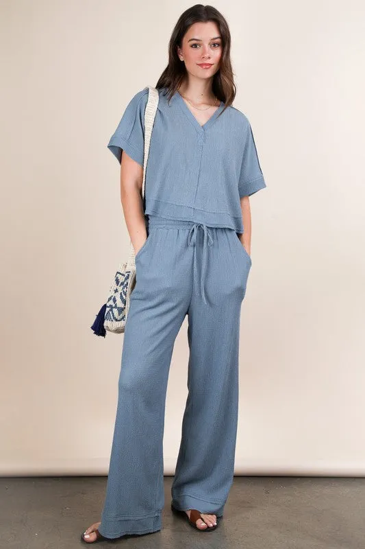 Textured Knit Casual Top