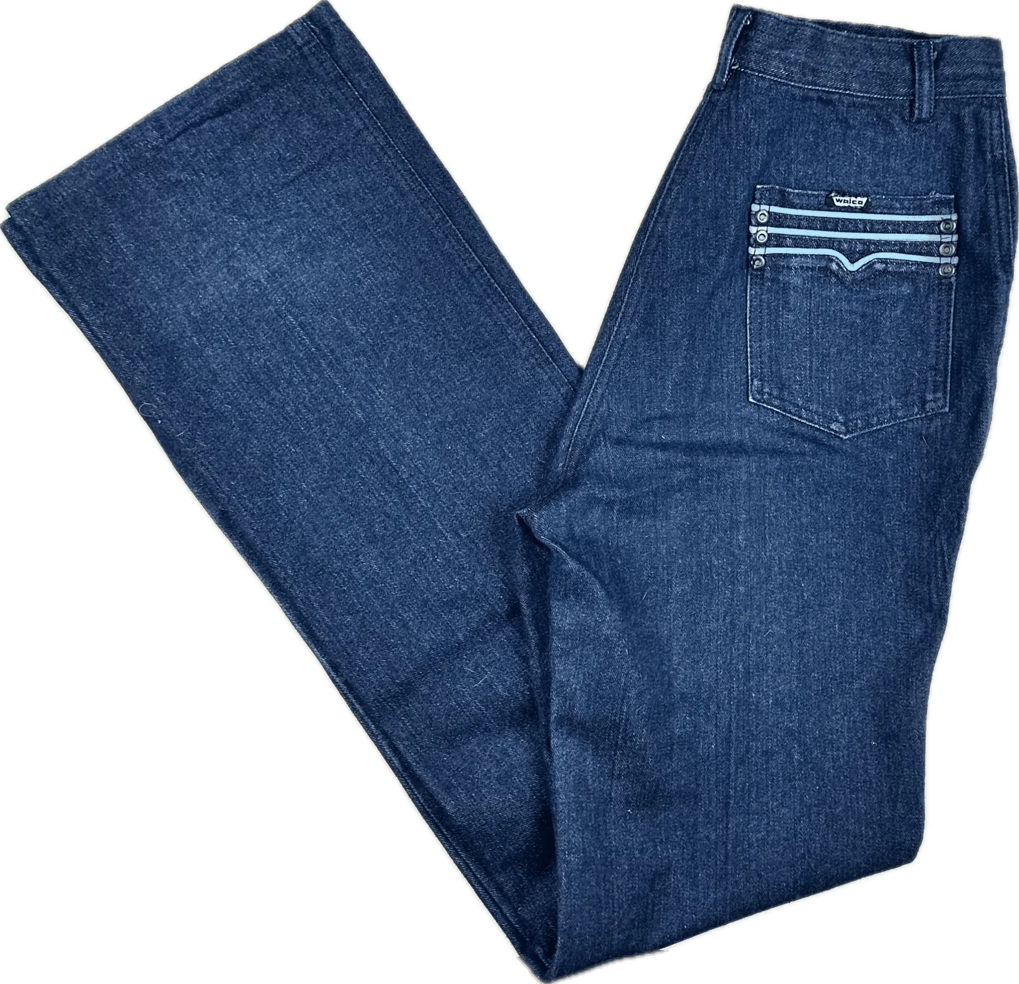 Walco 1970's Vintage Straight Leg Jeans - Suit Size 10-11